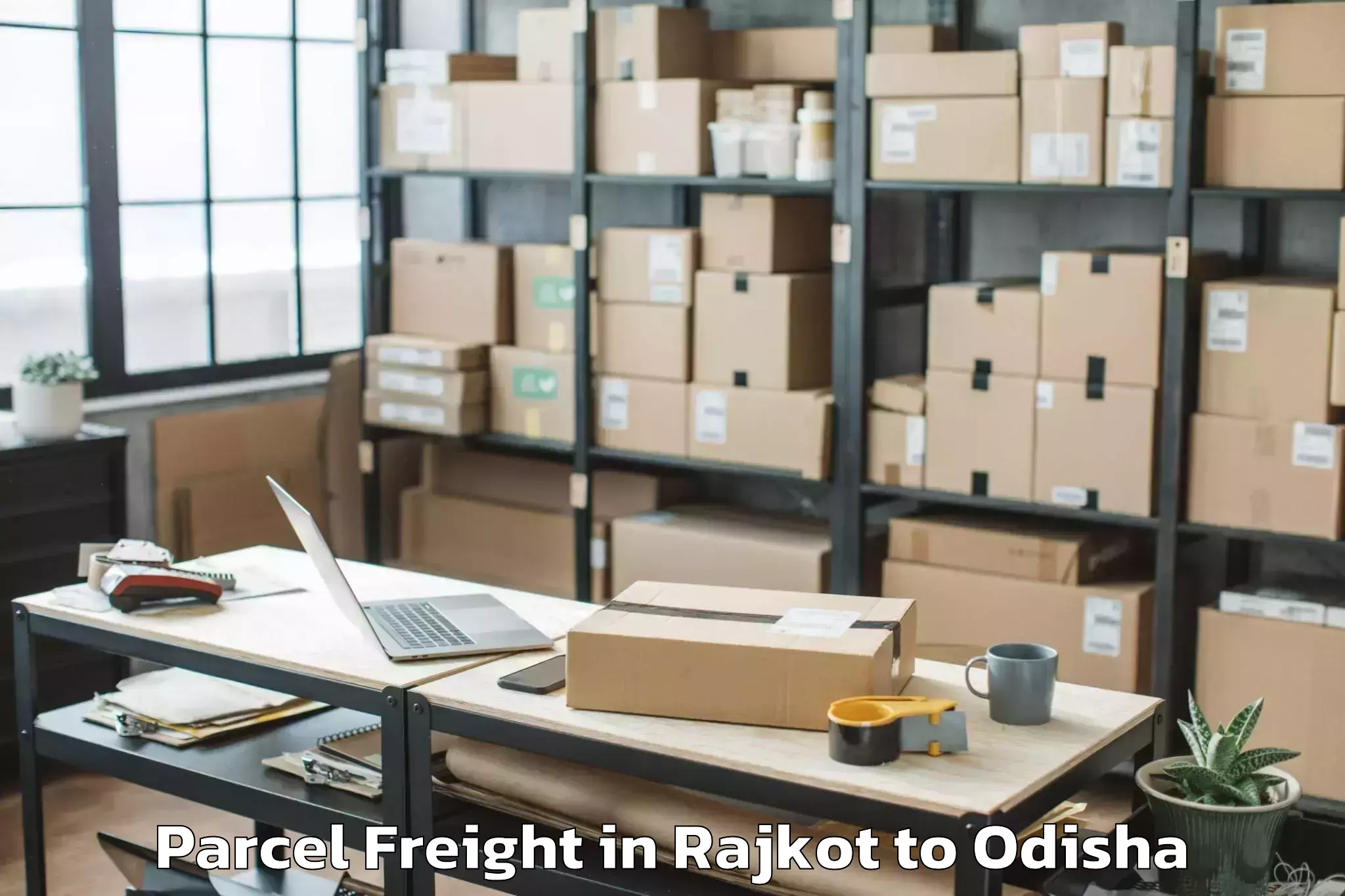 Efficient Rajkot to Nandapur Parcel Freight